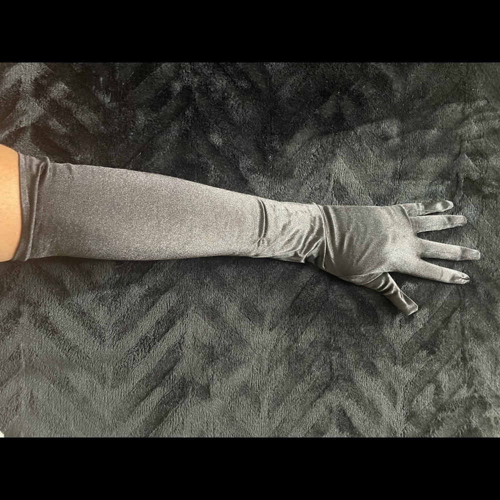 Long Satin Gloves